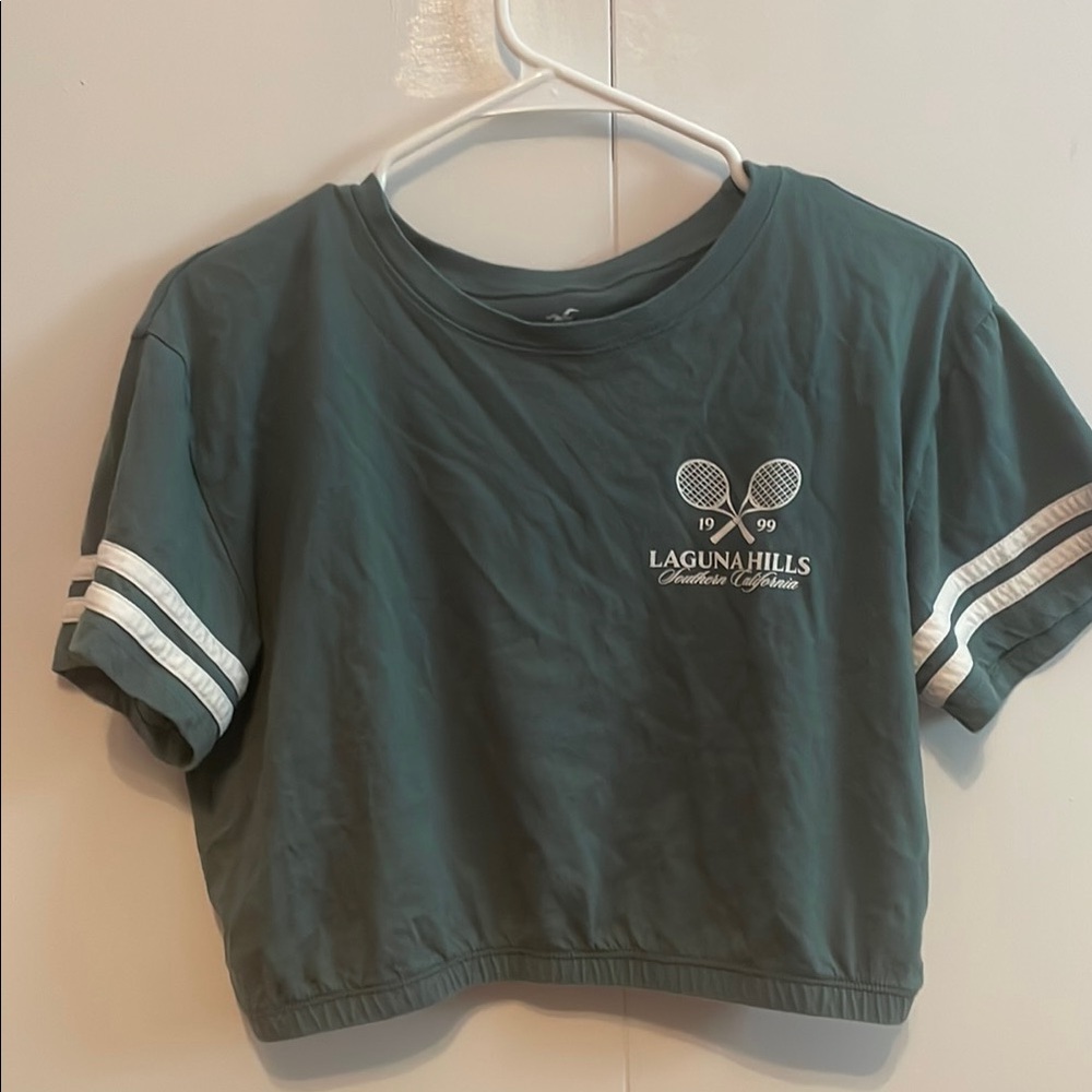 Green Hollister Crop Top